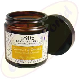Le Chatelard 1802 vegane Duftkerze Zimt & Orange 80g