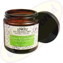 Le Chatelard 1802 vegane Duftkerze Zitronatzitrone & Kardamom 80g
