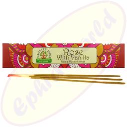 Namaste India Rose & Vanilla Natural Masala Räucherstäbchen