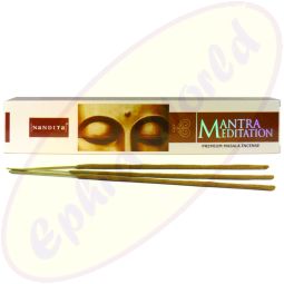 Nandita Mantra Meditation indische Premium Masala Räucherstäbchen
