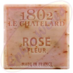 Französische Seife Le Chatelard 1802 palmölfreie vegane Seife 100g Rosenblüten