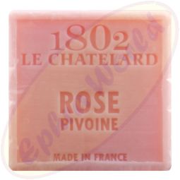 Le Chatelard 1802 palmölfreie vegane Pflegeseife 100g Pfingstrose