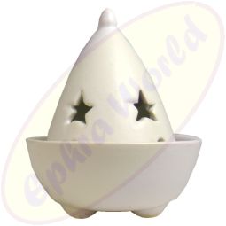 Räucherkegelbrenner Zauberhut weiß 9,5x8 cm