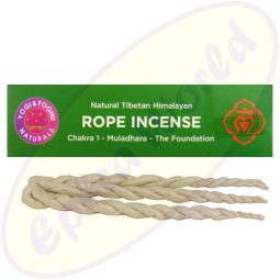 Natural Tibetan Himalayan Rope Incense/Räucherschnüre 1. Chakra