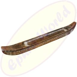 Räucherstäbchenhalter Boot Holz Extralang 35cm