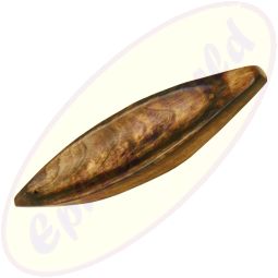 Räucherstäbchenhalter Boot breit geflammt Holz 26cm