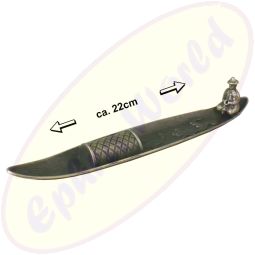 Räucherstäbchenhalter Fischerboot Metall 22cm für japanische Stäbchen
