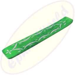 Räucherstäbchenhalter Motiv Blume in grün