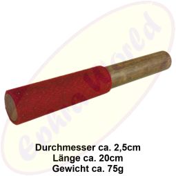 Reibeklöppel/schläger Reibo Filz rot 20cm für Klangschalen