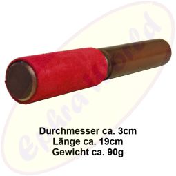 Reibeklöppel/schläger Reibo rot Wildleder 19cm für Klangschalen