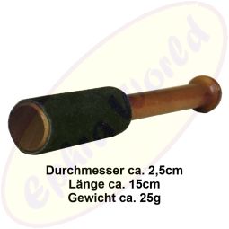Reibeklöppel/schläger Reibo schwarz Wildleder 15cm für Klangschalen