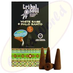 Hari Darshan Tribal Soul Backflow XL Rückfluss-Räucherkegel White Sage & Palo Santo
