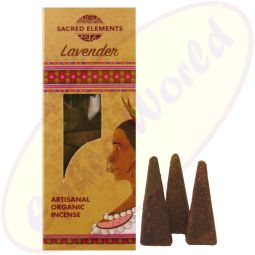 Sacred Elements Lavender Jumbo Organic Räucherkegel