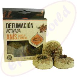 Sagrada Madre Anis, Zimt & Rosmarin aktive Defumation Räucherpastillen