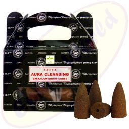 Satya Aura Cleansing Backflow Cones/Rückflussräucherkegel (BNG) LLP