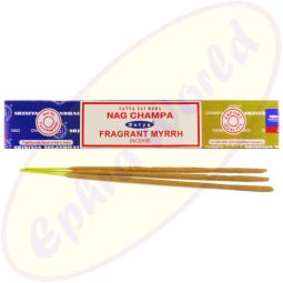 Satya Sai Baba Nag Champa & Fragrant Myrrh Combo Masala Räucherstäbchen (MUM) LLP