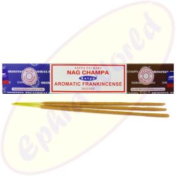 Satya Sai Baba Nag Champa & Aromatic Frankincense Combo Masala Räucherstäbchen (MUM) LLP
