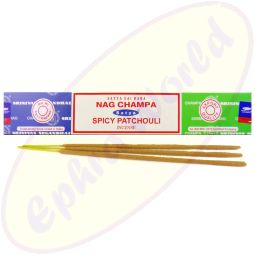 Satya Sai Baba Nag Champa & Spicy Patchouli Combo Masala Räucherstäbchen (MUM) LLP