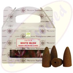 Satya White Musk/Moschus Backflow Cones/Rückflussräucherkegel (BNG) LLP