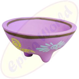 Native Soul Eagle Tribal Smudge Bowl aus Keramik lila