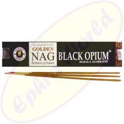 Vijayshree Golden Nag Black Opium Masala Räucherstäbchen
