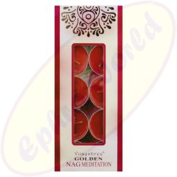 Vijayshree Golden Nag Meditation Duftteelichte 10x10g