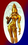 Padmini Gold Statue Räucherkegel